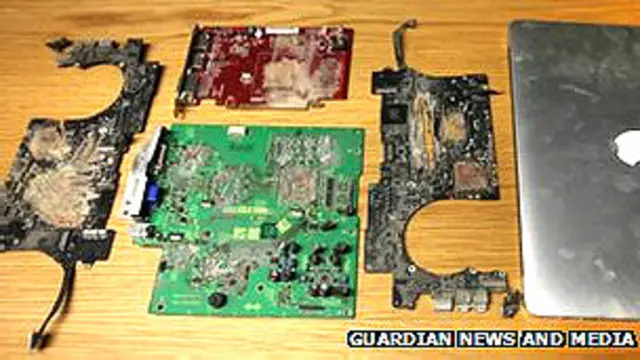 Discos duros destruidos en The Guardian