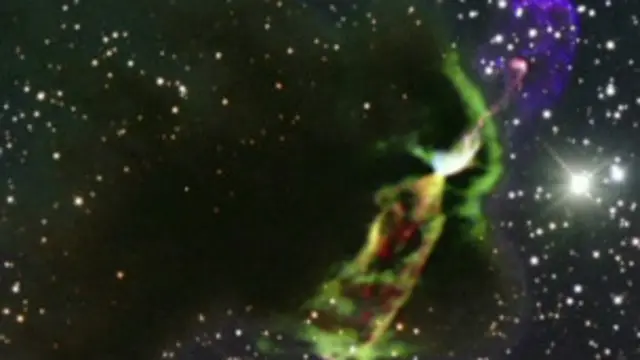 Estrela na constelação de Vela