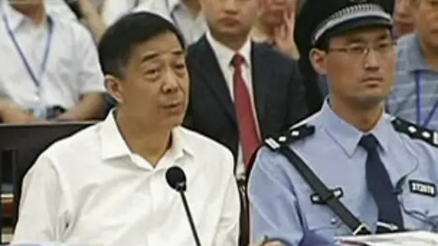 薄熙来8月22日在首日庭审上。