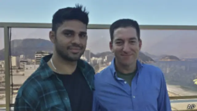 David Miranda e Glenn Greenwald
