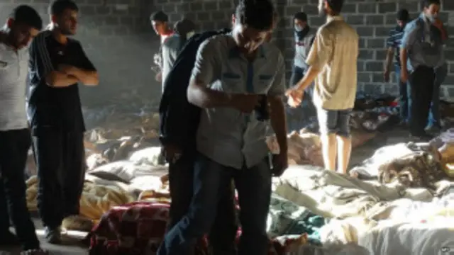 पिछले हफ़्ते दमिश्क में एक कथित रासायनिक हमला हुआ था.