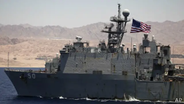 अमरीकी नौसैनिक बेड़ा भूमध्य सागर में