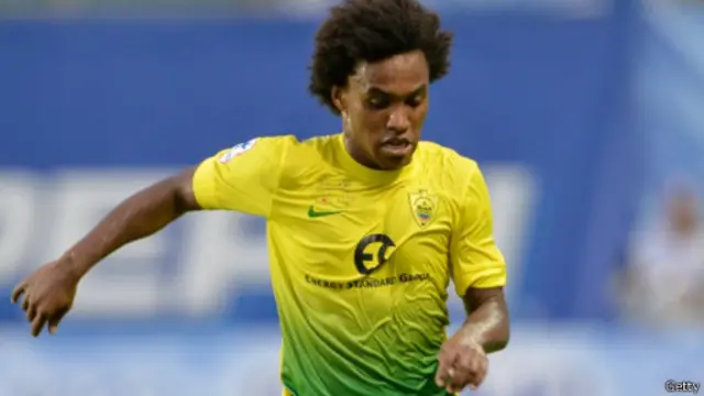 Willian memilih bergabung ke Chelsea karena ingin tampil di Liga Champions.