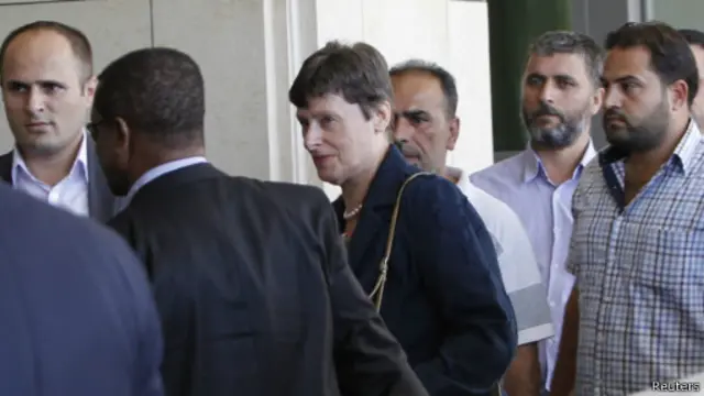 Utusan khusus PBB Angela Kane telah tiba di Damaskus, Suriah.