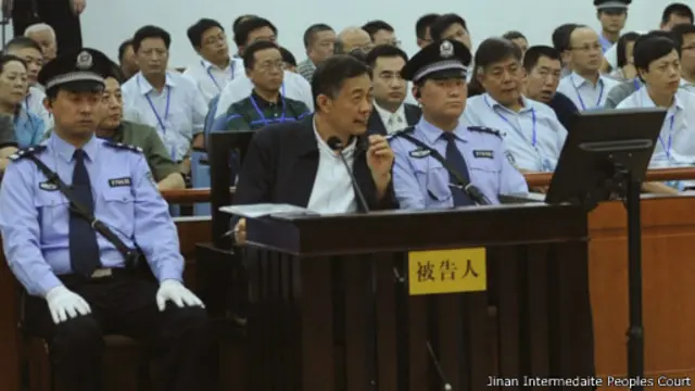薄熙來在法庭上