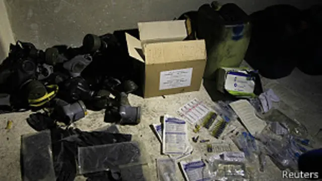 Materiales químicos y máscaras de gas