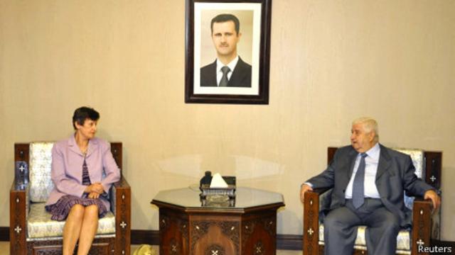 آنگلا کین، رئیس برنامه خلع سلاح سازمان ملل، دیروز وارد دمشق شد