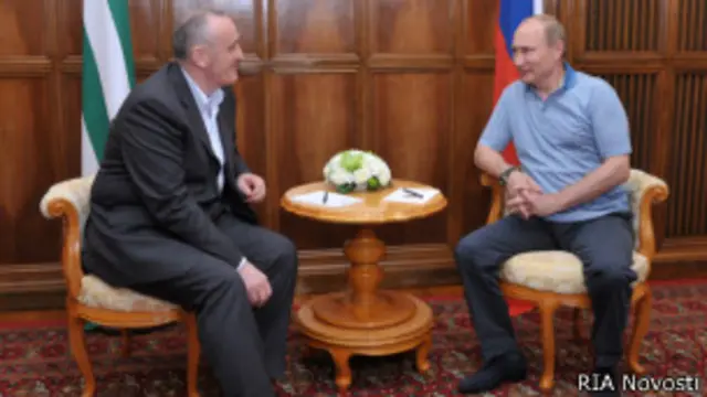 Путин в Абхазии