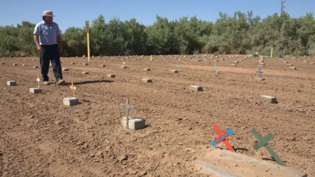 Martín Sánchez, cuidador del cementerio de Holtville