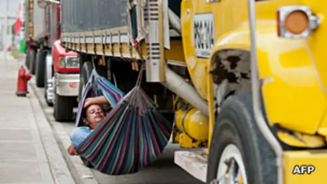 Paro de transportistas en Colombia