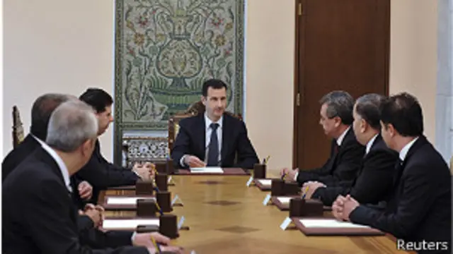 بشار اسد و وزرای کابینه