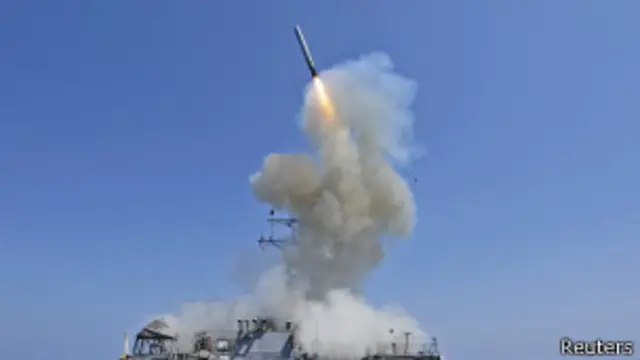 Ракета "Томагавк" в момент запуска