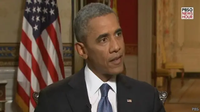 "Não tenho nenhum interesse em qualquer tipo de conflito aberto na Síria'', obama disse à PBS