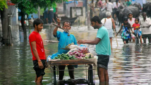 भारत के विभिन्न स्थानों पर बाढ़