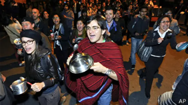 Cacerolazo en apoyo al paro agrario