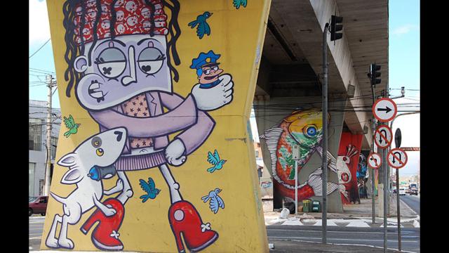 Grafites: Chivitz (primeiro) e Binho Ribeiro (segundo)/Foto: Flavia Nogueira