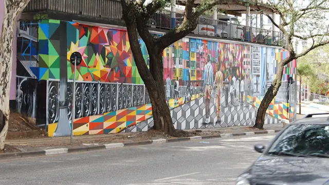 Grafite: Eduardo Kobra/Foto: Flavia Nogueira