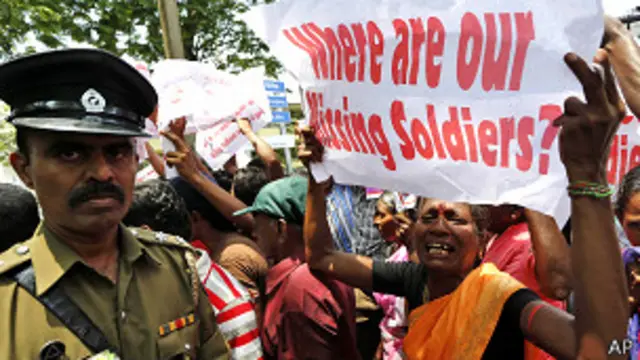 Protest in Colombo against Pillai visit