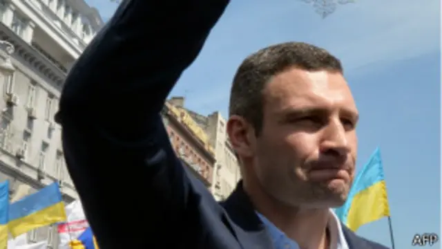 Виталий Кличко на митинге в Киеве 18 мая 2013 года