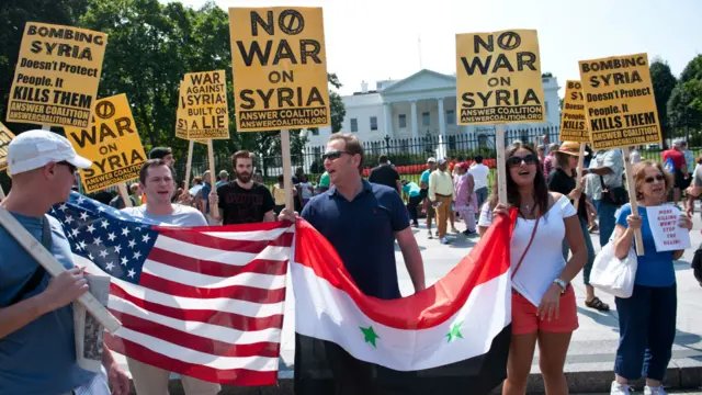 华盛顿反战示威