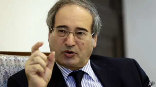Faisal Mekdad, viceministro de Relaciones Exteriores de Siria