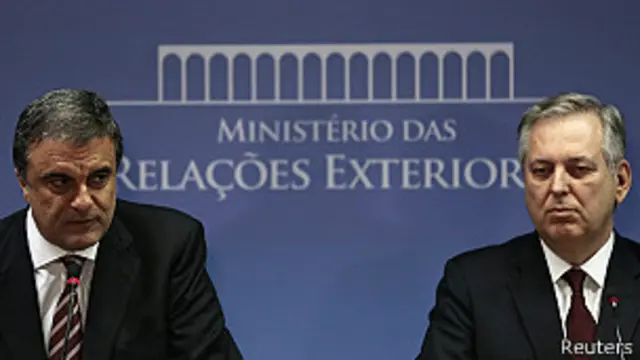 Ministro de justicia, José Cardozo, y canciller de Brasil, Luis Figueiredo 