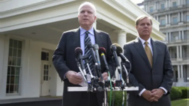 جون مكين حذر من رفض الكونغرس لطلب الرئيس أوباما.