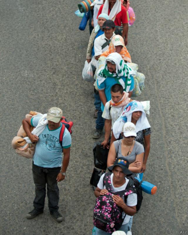Marcha dos camponeses | Foto: AFP