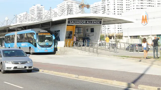 Estación de ómnibus expreso en Río de Janeiro