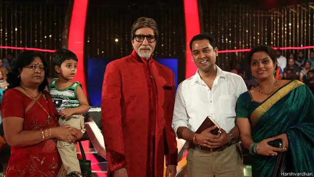 अमिताभ बच्चन और हर्षवर्धन नवाथे