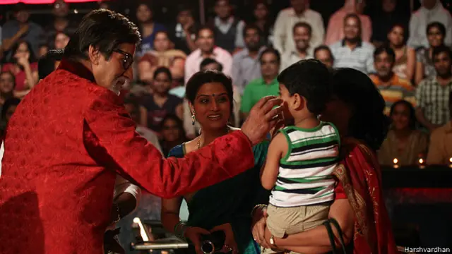 अमिताभ बच्चन और हर्षवर्धन नवाथे