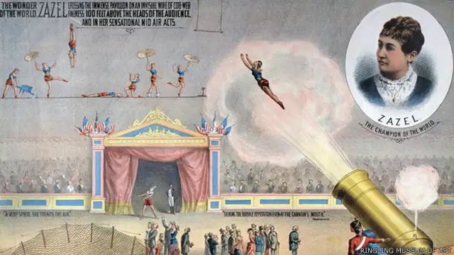 रोसा रिचेस्टर, तोप, दागना, मानव, गोला, सर्कस, लंदन, ओलंपिक