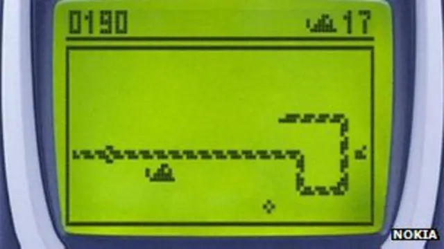O jogo Snake foi o primeiro dos muitos joguinhos viciantesesporte cassinocelulares