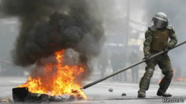 Демонстрация протеста в Чили