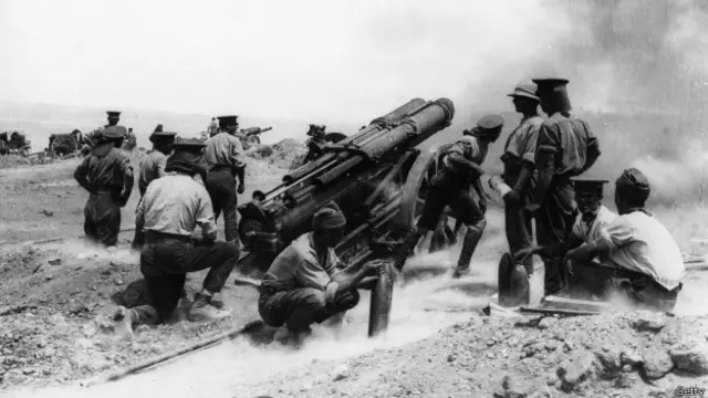 विश्व युद्ध का एक दृश्य