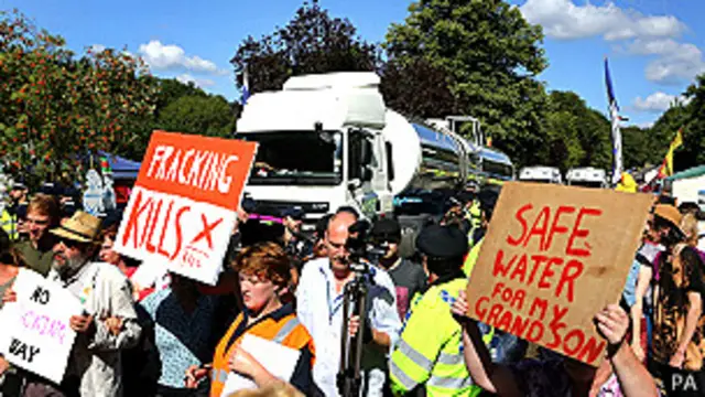 Protestas en Balcombe