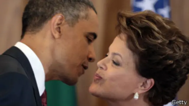 Obama cumprimenta Dilma (foto: Getty)