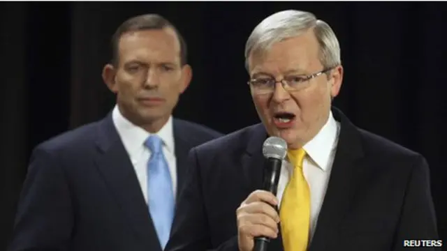 Hai ông Tony Abbot và Kevin Rudd