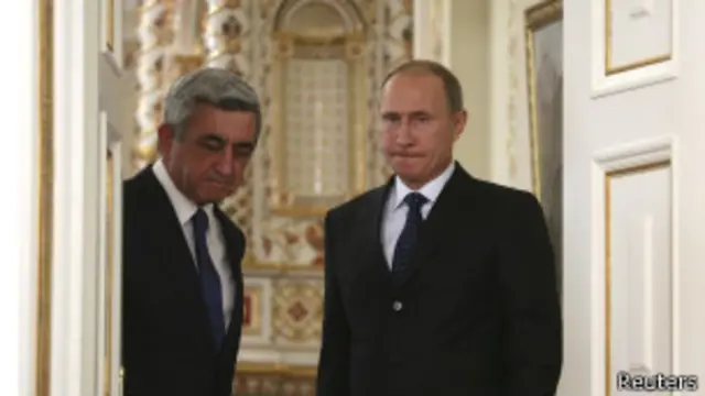 Владимир Путин и Серж Саркисян