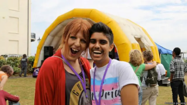 Sabah Choudrey na Trans Pride 2013 | Foto: arquivo pessoal