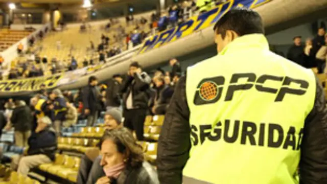 Seguridad en un estadio de fútbol de Buenos Aires