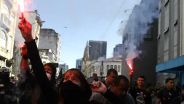 Protesto no Rio / Crédito da foto: Reuters