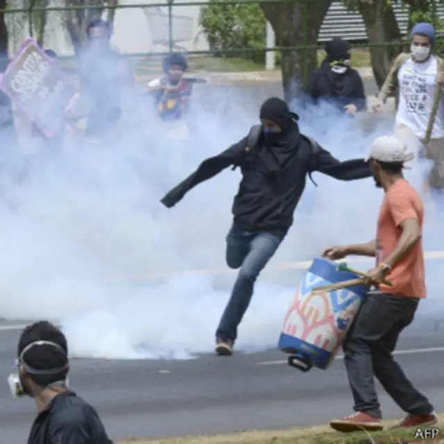 Manifestante em Brasília