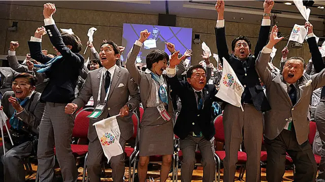 delegación de Tokio celebra elección como sede de los juegos olímpicos 2020