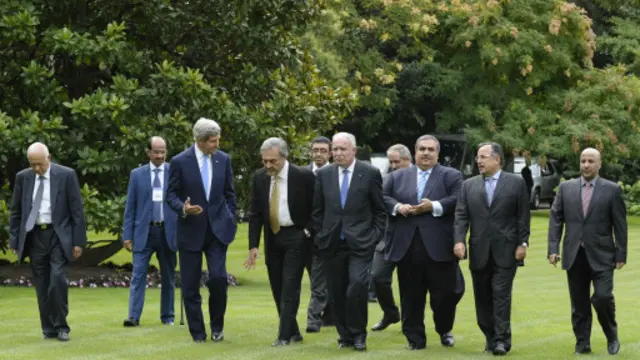 جون كيري ووزراء الخارجية العرب