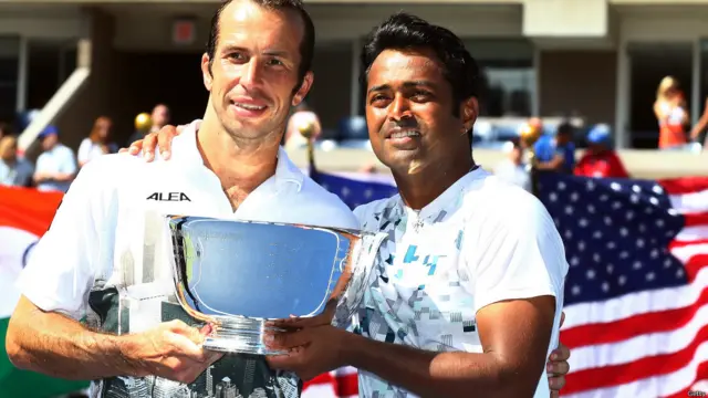 राडेक स्टेपानेक और लिएंडर पेस, यूए ओपन टेनिस 2013