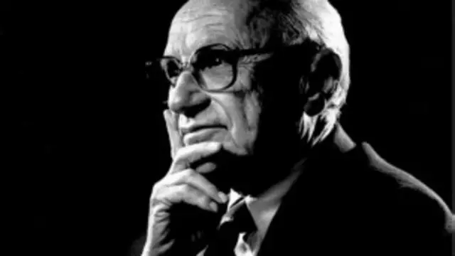 Milton Friedam. Derechos de autor: The Friedman Foundation.