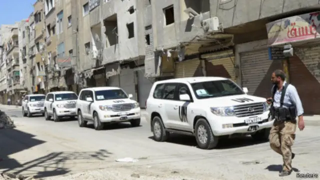 Inspetores da ONU visitam Damasco | Foto: Reuters