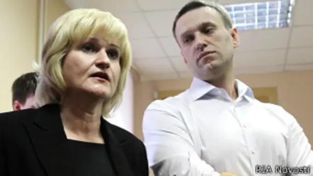 Ольга Михайлова и Алексей Навальный