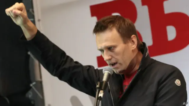 Алексей Навальный на митинге